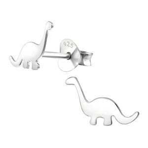 Sterling Silver Tiny Dinosaur Ear Studs